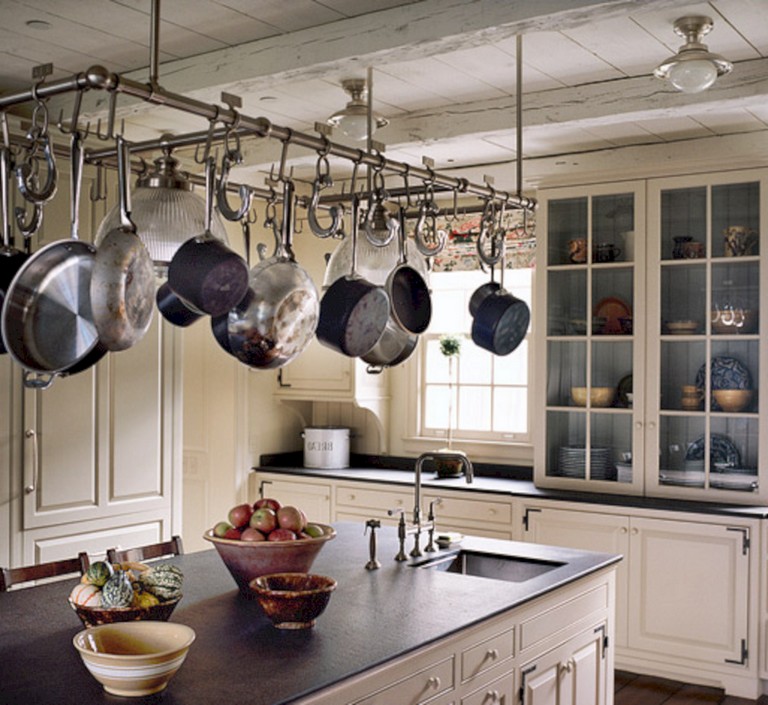 30 Amazing Kitchen Cabinets Hanging From Ceiling For Your Beautiful Kitchen 1 