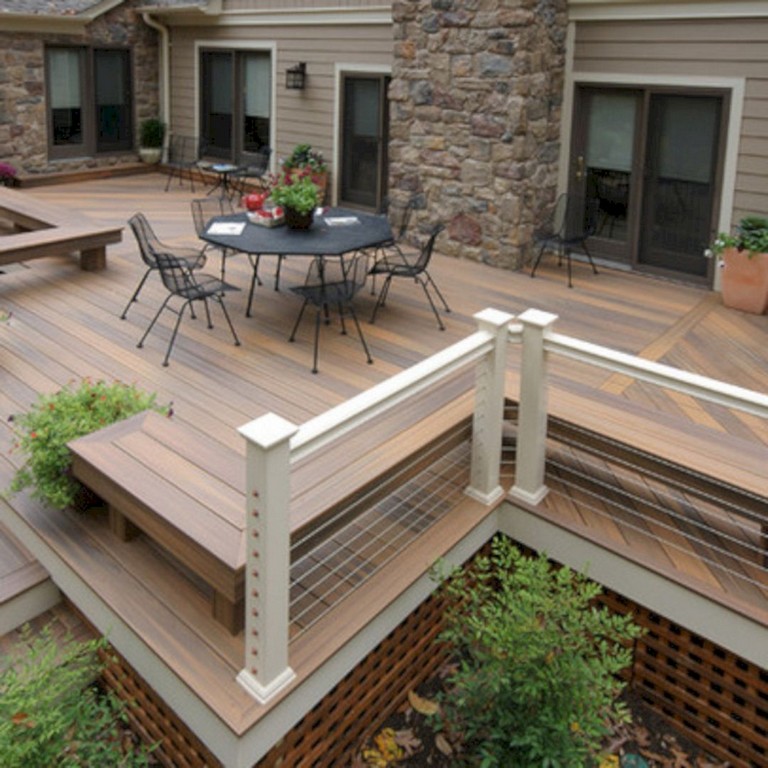 49+ Unbelievable Front Porch With Wooden Ipe Deck Ideas